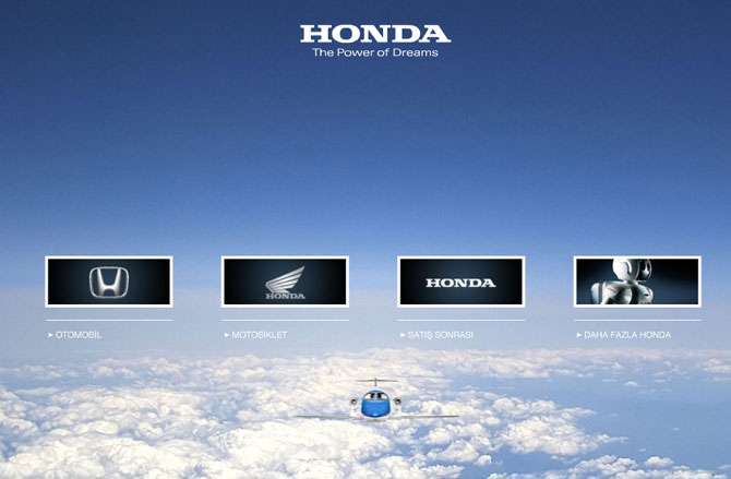 Honda Yeni Web Sitesi